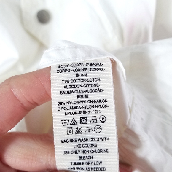 Free People White Poplin Hooded Pullover - Picture 9 of 9